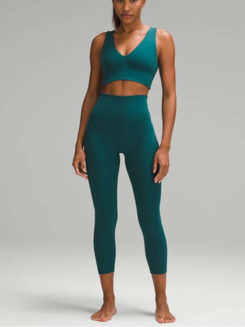 NWT Lululemon Align High-Rise Crop 23"
Storm Teal Size 6